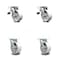 Service Caster 5 Inch Semi Steel Swivel Caster Set with Roller Bearing 2 Total Lock Brake SCC SCC-TTL30S520-SSR-2-S-2 - alternate 1